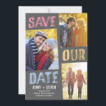Casually Chic Save The Date Card<br><div class="desc">Modern and stylish save the date cards from Berry Berry Sweet Designs. Visit our design showroom at WWW.BERRYBERRYSWEET.COM for more stylish stationery designs.</div>