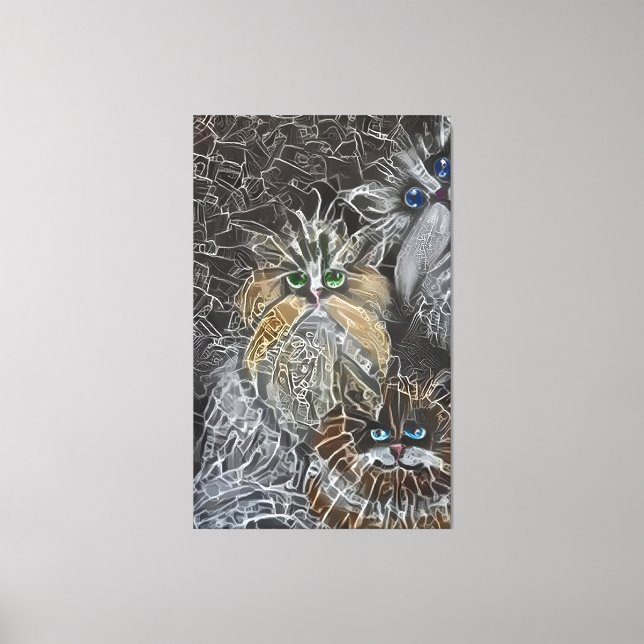 Cat3 - Photobomb  Canvas Print (Front)