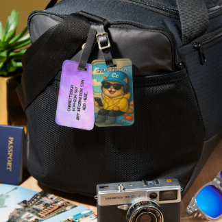 Cat 02 Kids Luggage Tag