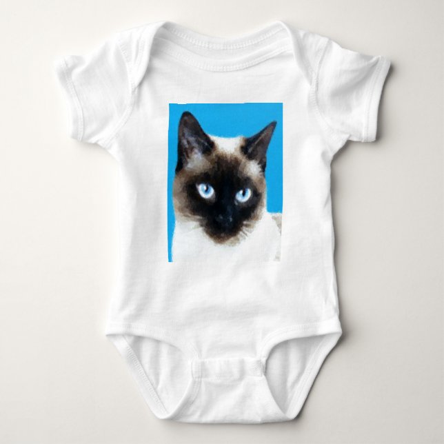 Cat 1 baby bodysuit (Front)