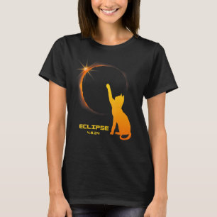 Cat 2024 Total Solar Eclipse Shirt_1 T-Shirt