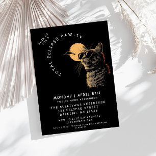 Cat 2024 Total Solar Eclipse Viewing Party  Invitation