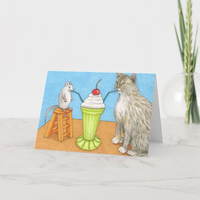 Cat 365 funny Greeting Card (Front)