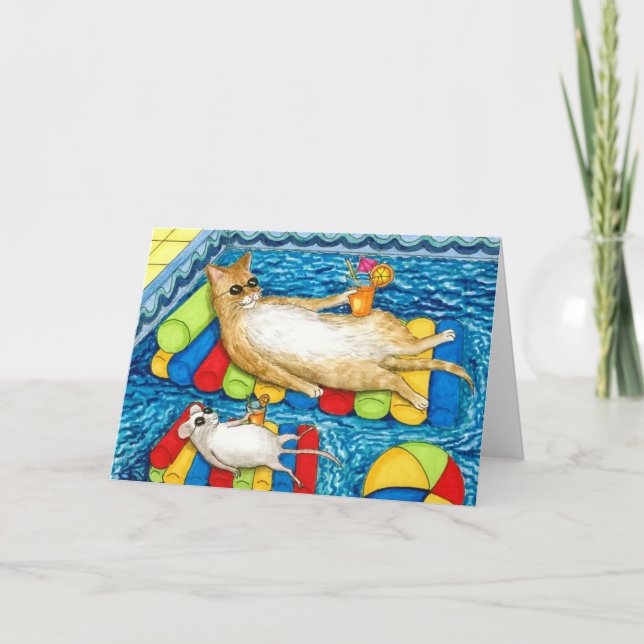 cat 373 Note Card (Front)