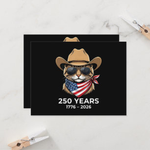 Cat 4Th Of July Invitation