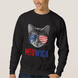 Cat 4th Of July Meowica Merica Men Usa American F Sweatshirt