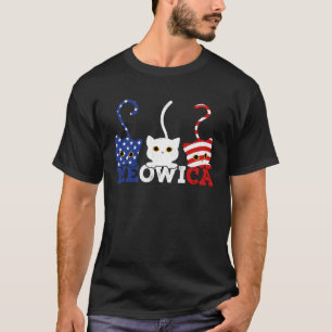 Cat 4th of July  Meowica Merica Men USA American F T-Shirt