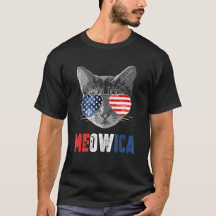 Cat 4th Of July  Meowica Merica Men Usa American F T-Shirt