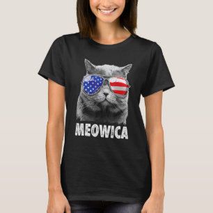 Cat 4th Of July Meowica Merica Men Usa American F T-Shirt