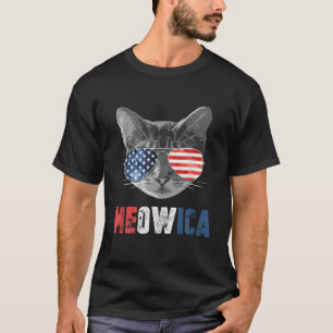 Cat 4Th Of July Meowica Merica Men USA American Fl T-Shirt