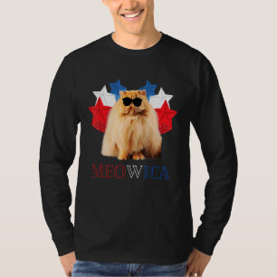 Cat 4th Of July Meowica Merica Men Usa American Fl T-Shirt