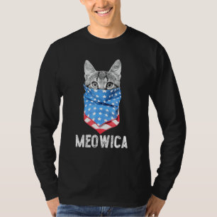 Cat 4th Of July Meowica Merica Men Usa American Fl T-Shirt