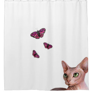 Cat 578 Sphynx Sphinx Shower Curtain
