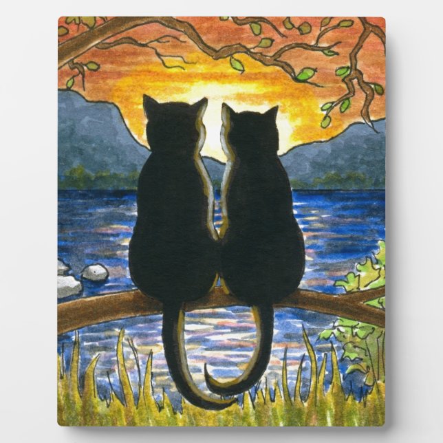 Cat 582 black cats plaque (Front)