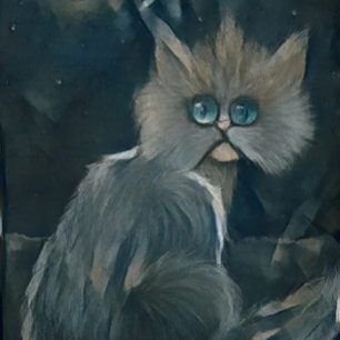 Cat 5 - Cold night Plaque