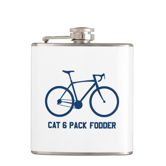 CAT 6 Pack Fodder Hip Flask (Front)