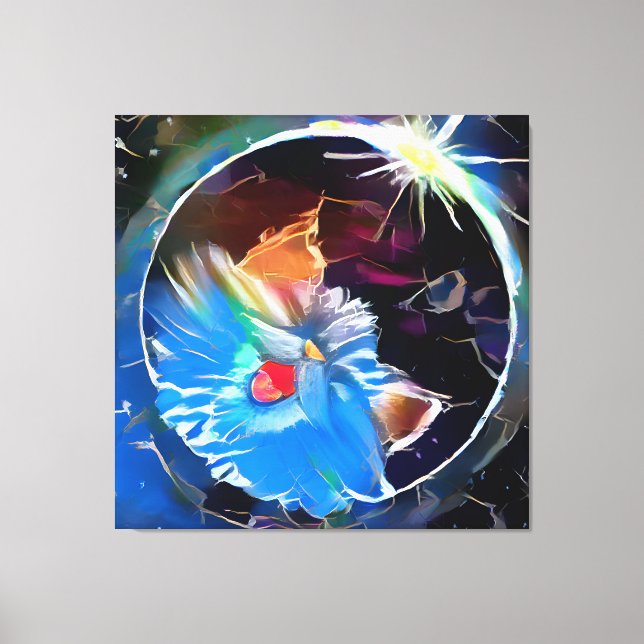 Cat 6 - Solar eclipse Canvas Print (Front)