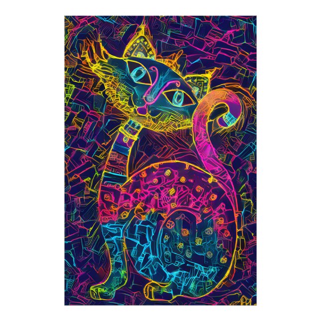 Cat 7 - Lucky no 7  Photo Print (Front)