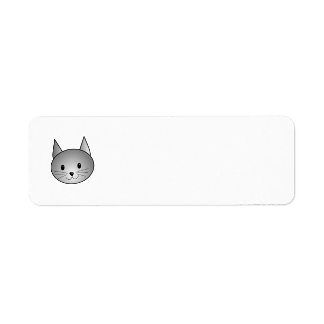 Cat. Adorable Grey Kitty Design. (Front)