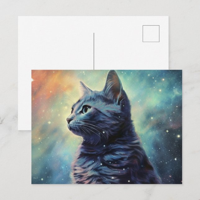 Cat Alone Postcard (Front/Back)