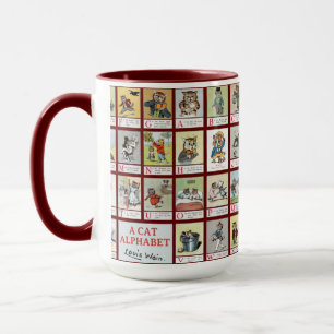 Cat Alphabet, Louis Wain Mug