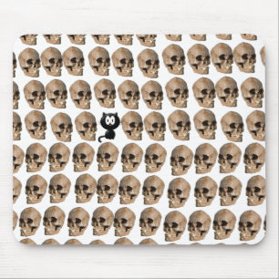 Cat Amongst The Skulls Mouse Pad