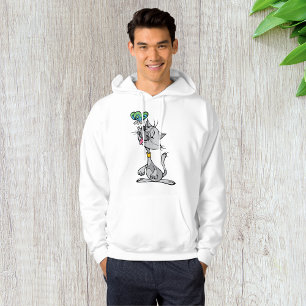 Cat And A Butterfly Mens Hoodie