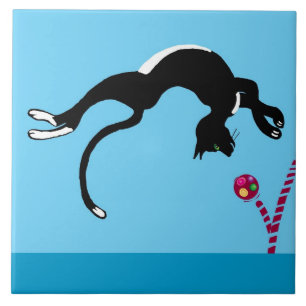 cat and ball tile