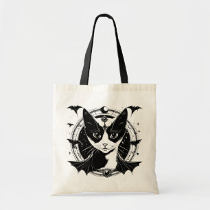 Cat and Bats I Tote Bag