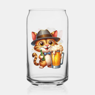 Cat And Beer Clipart Design-85244 Can Glass