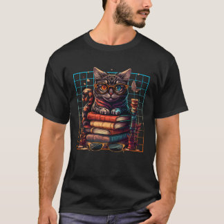 Cat  and Bookworm Book  Books and Cat fans  2 T-Shirt