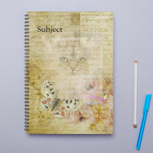 Cat and Butterflies Collage Planner