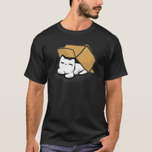 Cat And Cardboard Happy Cat In A Box Pet T-Shirt