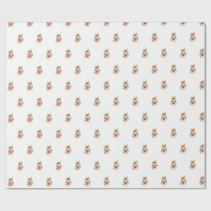 Cat and Cupcake Happy Birthday Wrapping Paper