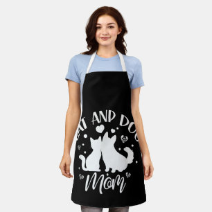 Cat And Dog Mum Girl Lover Dogs Cats Mother Mummy Apron