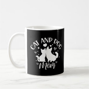 Cat And Dog Mum Girl Lover Dogs Cats Mother Mummy Coffee Mug