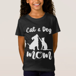 Cat and Dog Mum Pets Animals Lover Puppy for Women T-Shirt