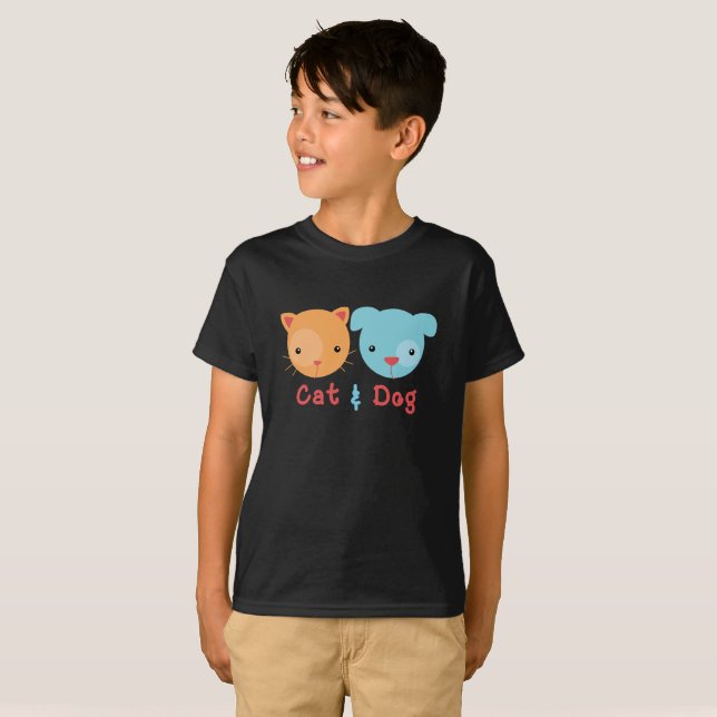 cat and dog T-Shirt (Front Full)