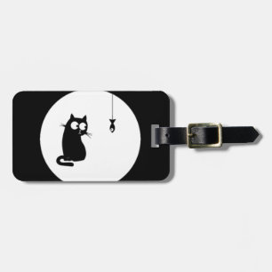 Cat and Fish (Cat and Fish) Luggage Tag