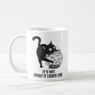 Cat and Fish Coffee Mug