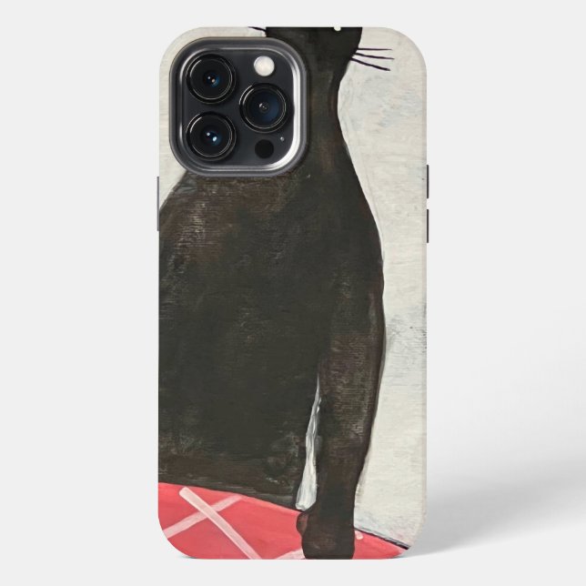 Cat and fish iPhone case (Back)