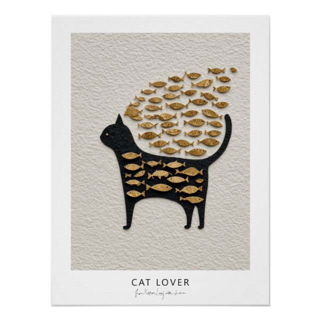 Cat and Fish v10 Poster (Front)