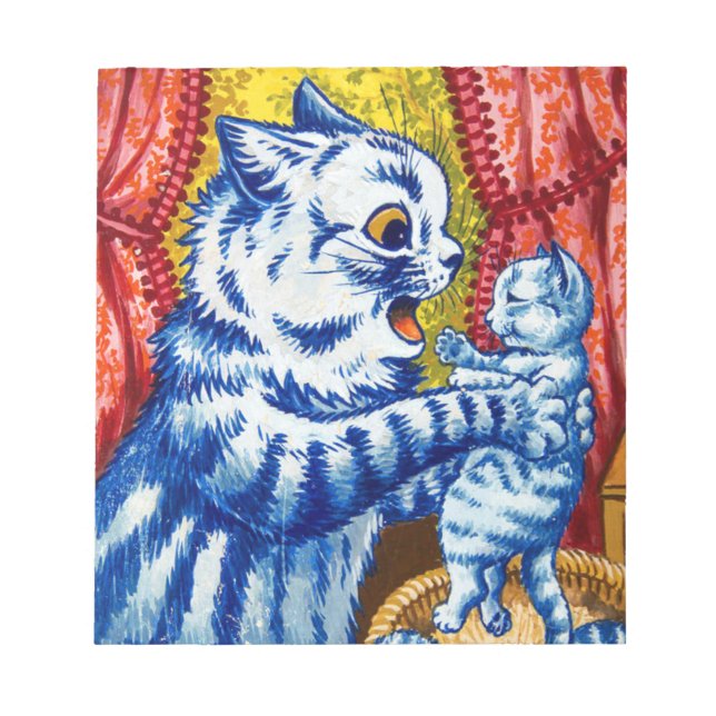 Cat and Her Kittens Notepad (Front)