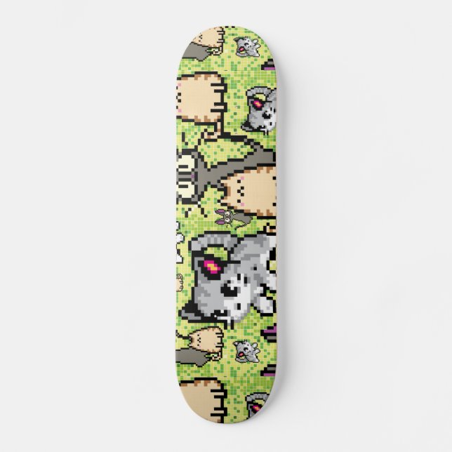 Cat and Kitten Skateboard (Front)