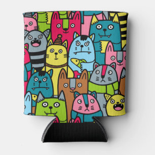 Cat and kittens can cooler