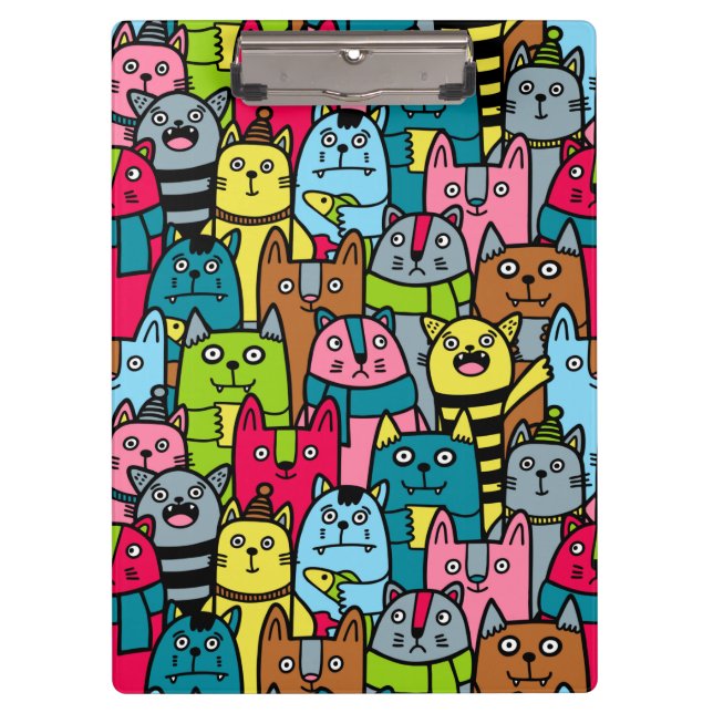 Cat and kittens clipboard (Front)