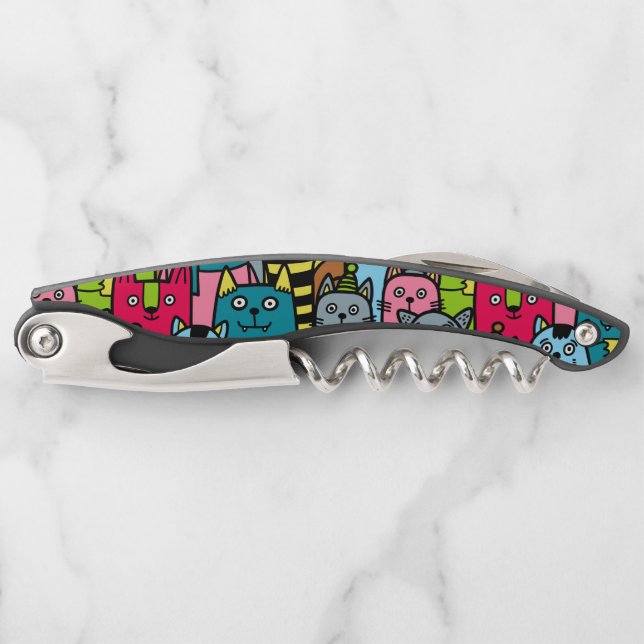 Cat and kittens corkscrew (Front)