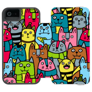 Cat and kittens incipio watson™ iPhone 5 wallet case