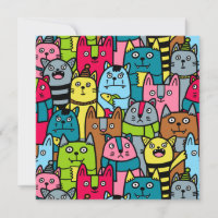 Cat and kittens