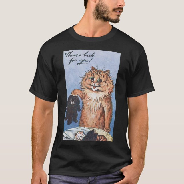 Cat and Kittens, Louis Wain T-Shirt (Front)